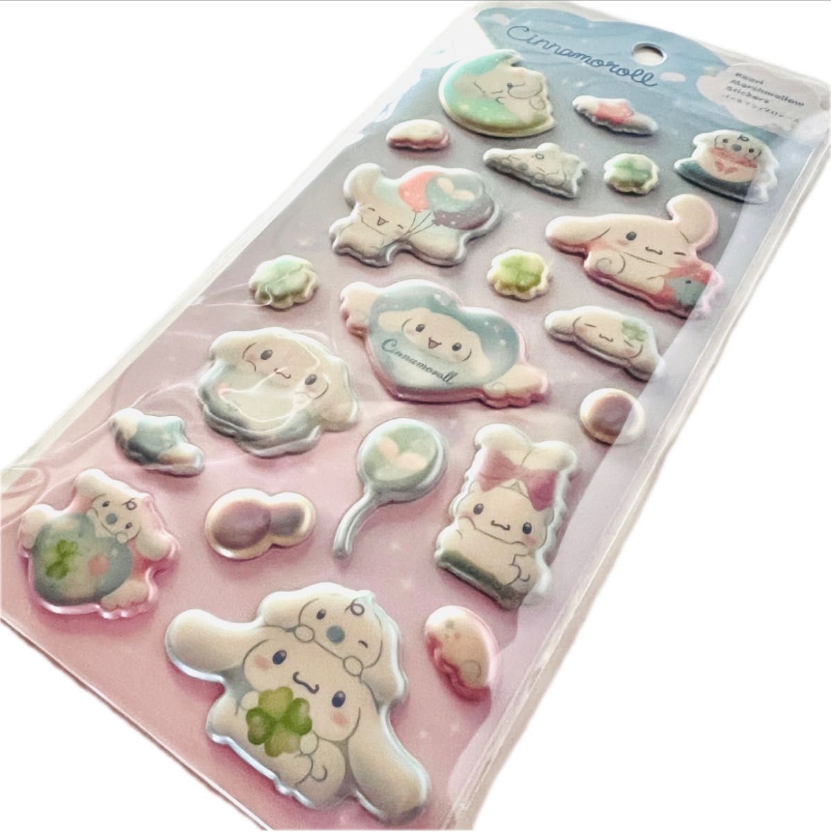 Sanrio Cinnamoroll Marshmallow Stickers, Puffy 3D Stickers