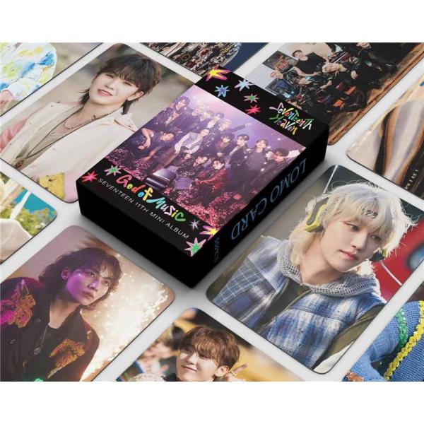 Seventeen商品照片卡55张套装traka Seventeen照片全员照片卡K-POP韩国偶像GOD OF MUSIC应援小物LOMO卡SVT
