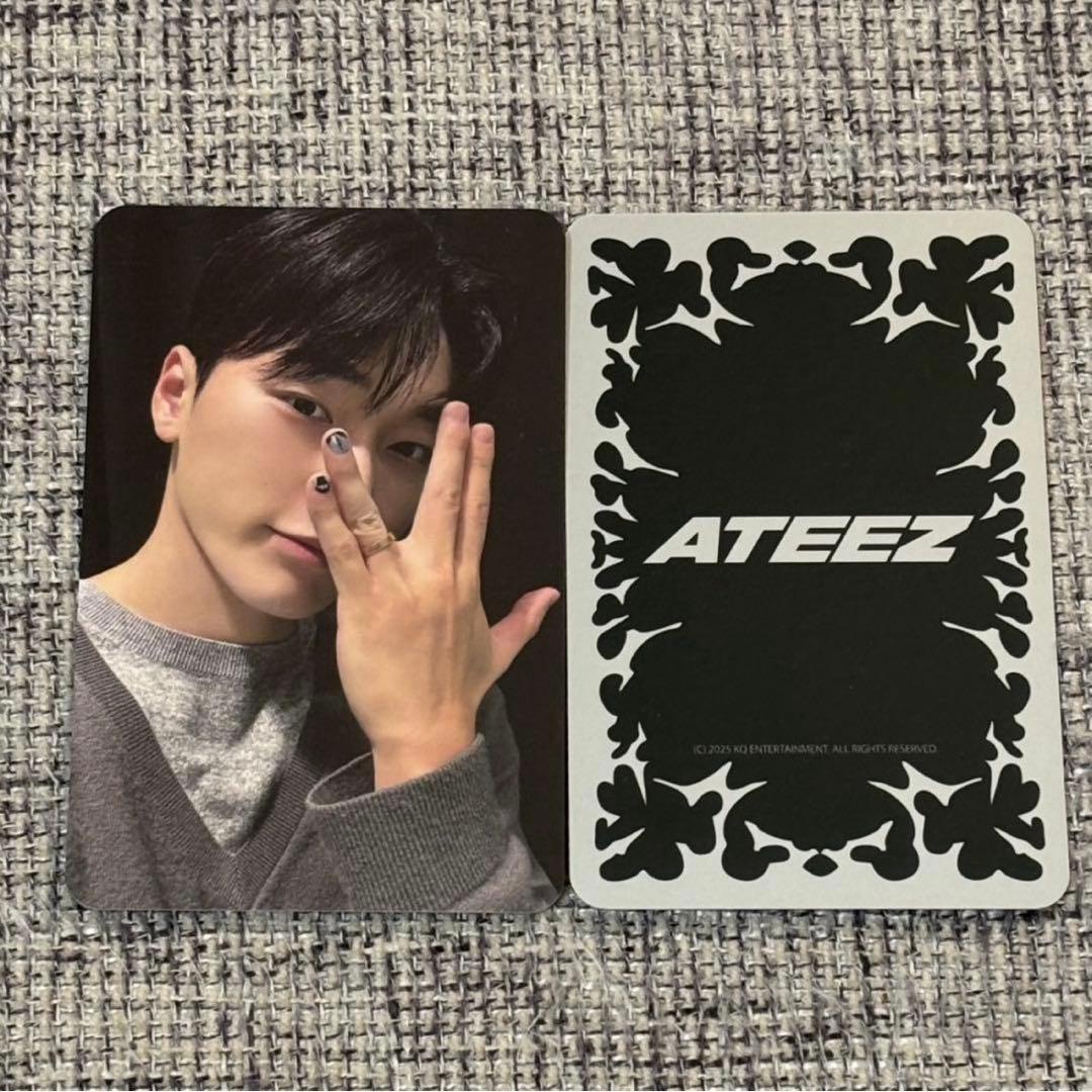 ATEEZ 粉丝见面会 凝胶美甲 指甲 交易卡 圣诞节
