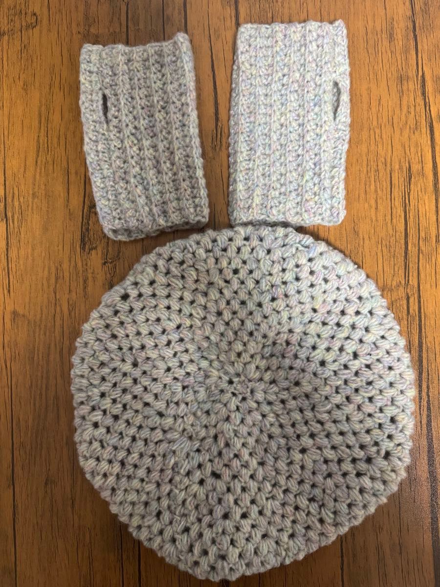 臂套与帽子套装 手工制作