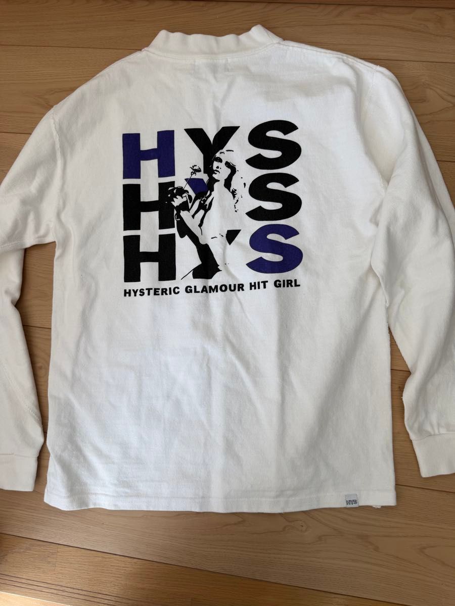 HYSTERIC GLAMOUR歇斯底里魅力HIT GIRL长袖t恤衫龙T白色
