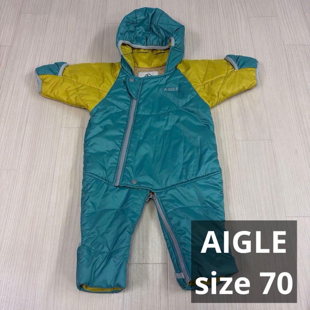 AIGLE 婴儿用带棉连体衣 外套 70