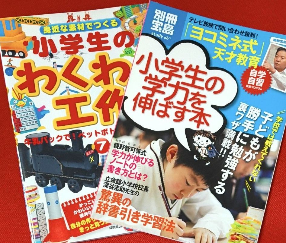小学生の学力を伸ばす本 & 身近な素材でつくる小学生のわくわく工作 2冊セット