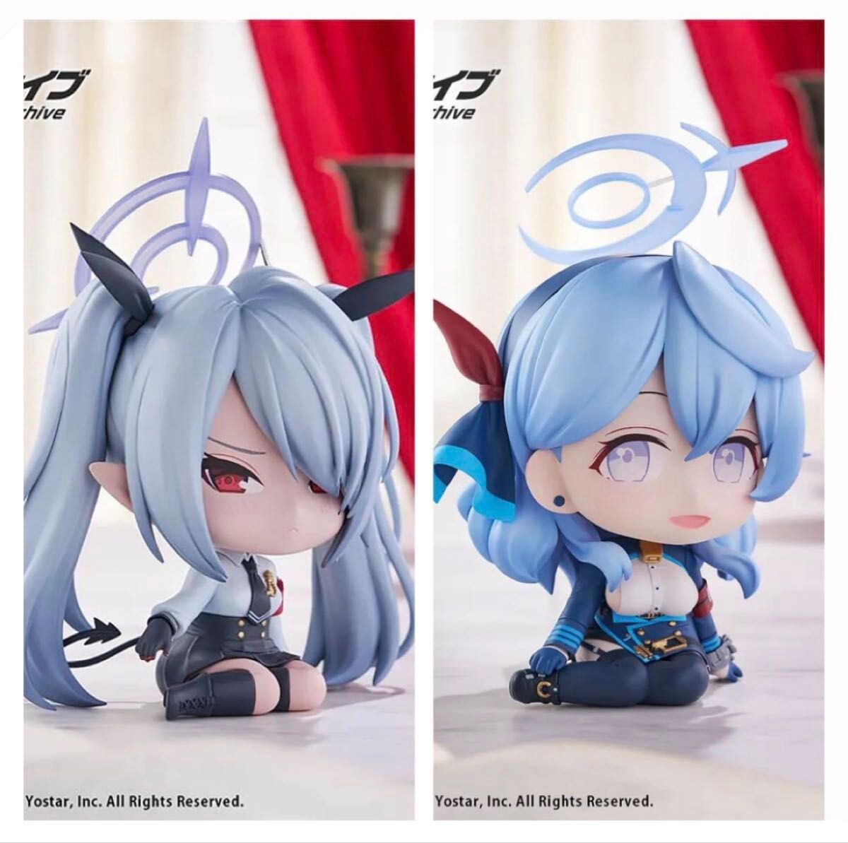 Blue Archive Sitting Figure Set of Two: Aco and Iori