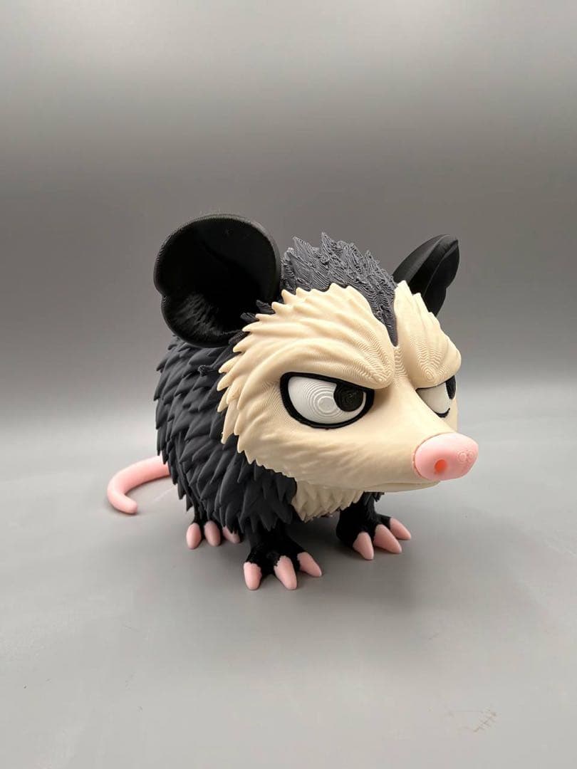 Opossum Figure Realistic Design Interior