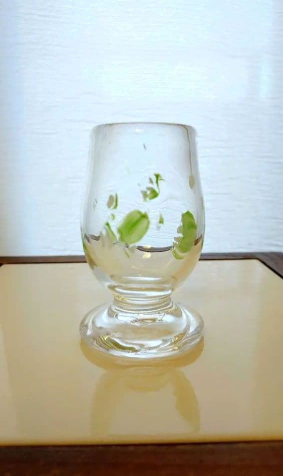 ❰含运费❱ 吹制玻璃 带花纹 带底迷你酒杯