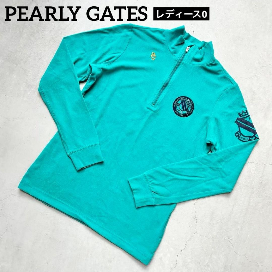 PEARLY GATES ハーフジップ マイクロフリース長袖シャツ レディース0
