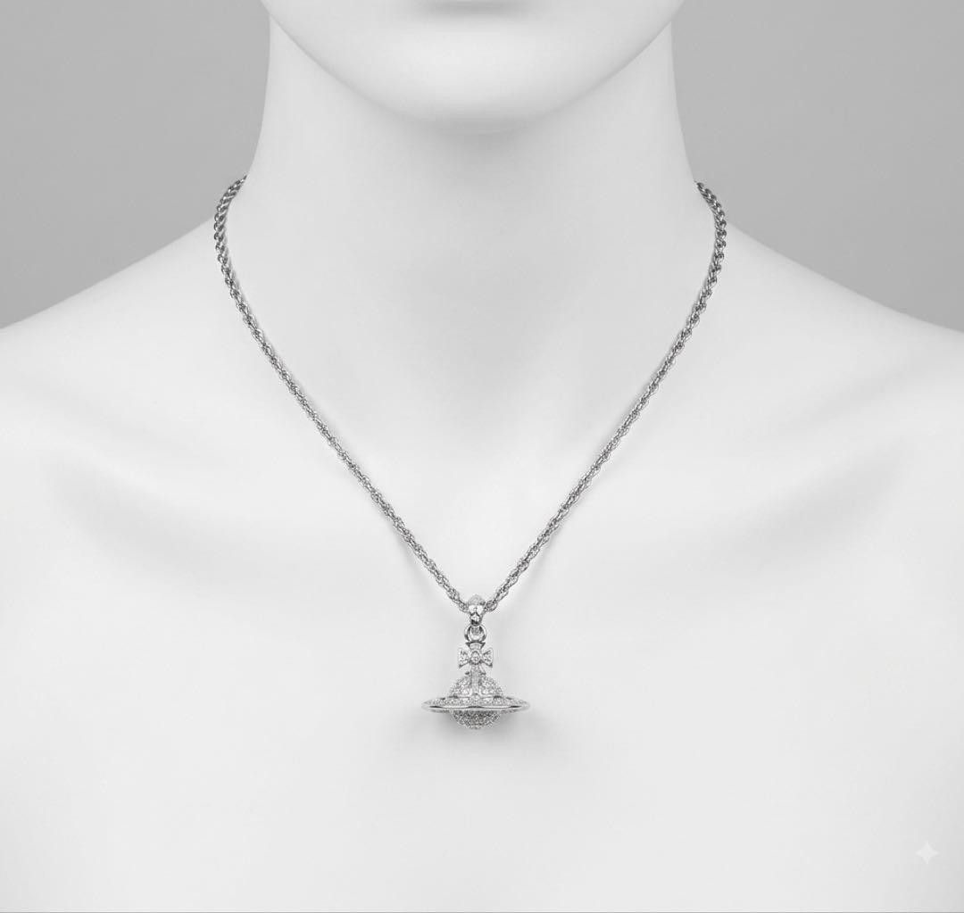 维维安·韦斯特伍德 vivienne westwood 项链 饰品 立体圆球 银质