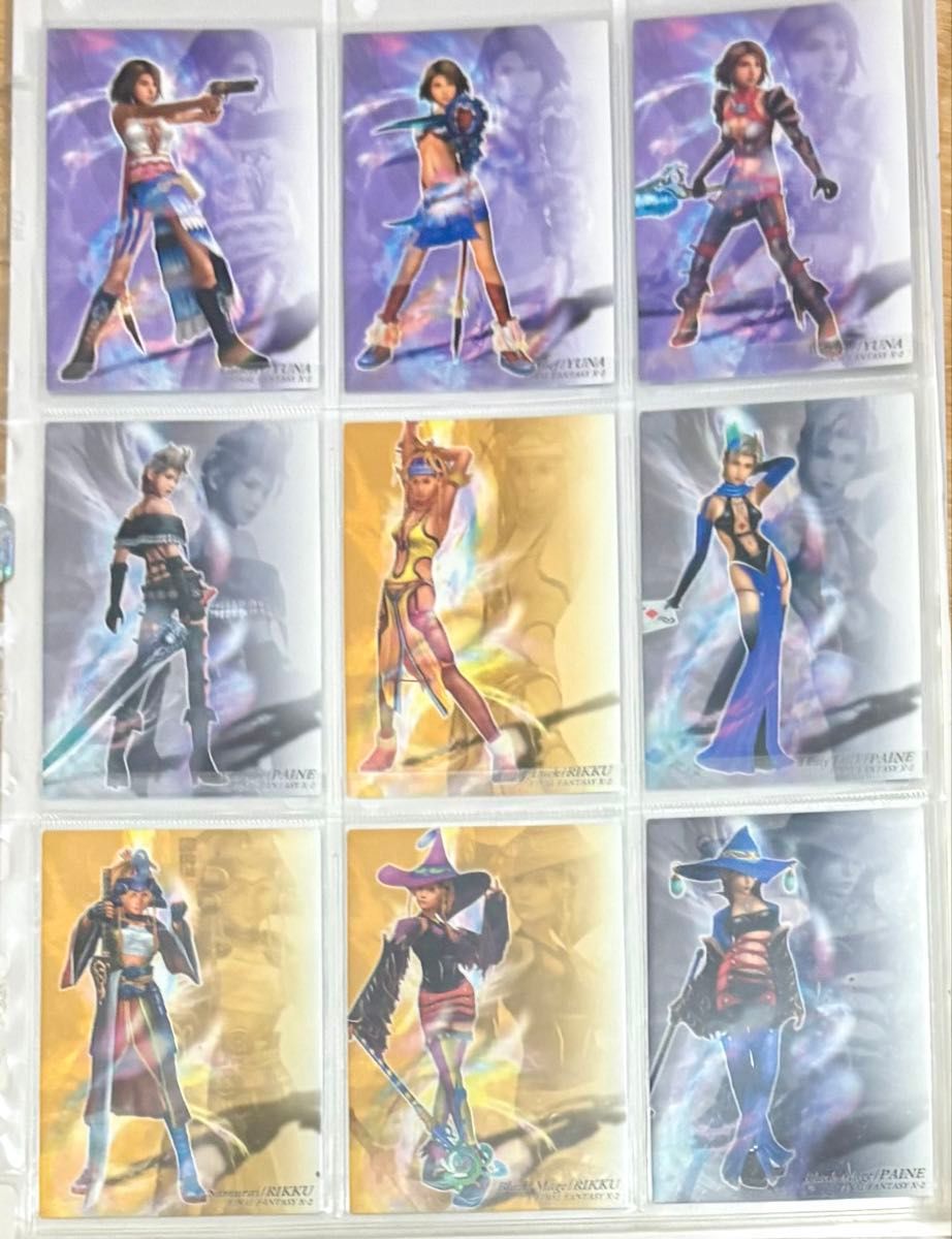 Final Fantasy X-2 Art Museum Card Set of 18 - FF10-2 Yuna, Rikku, Paine, Jobs, Trading Cards