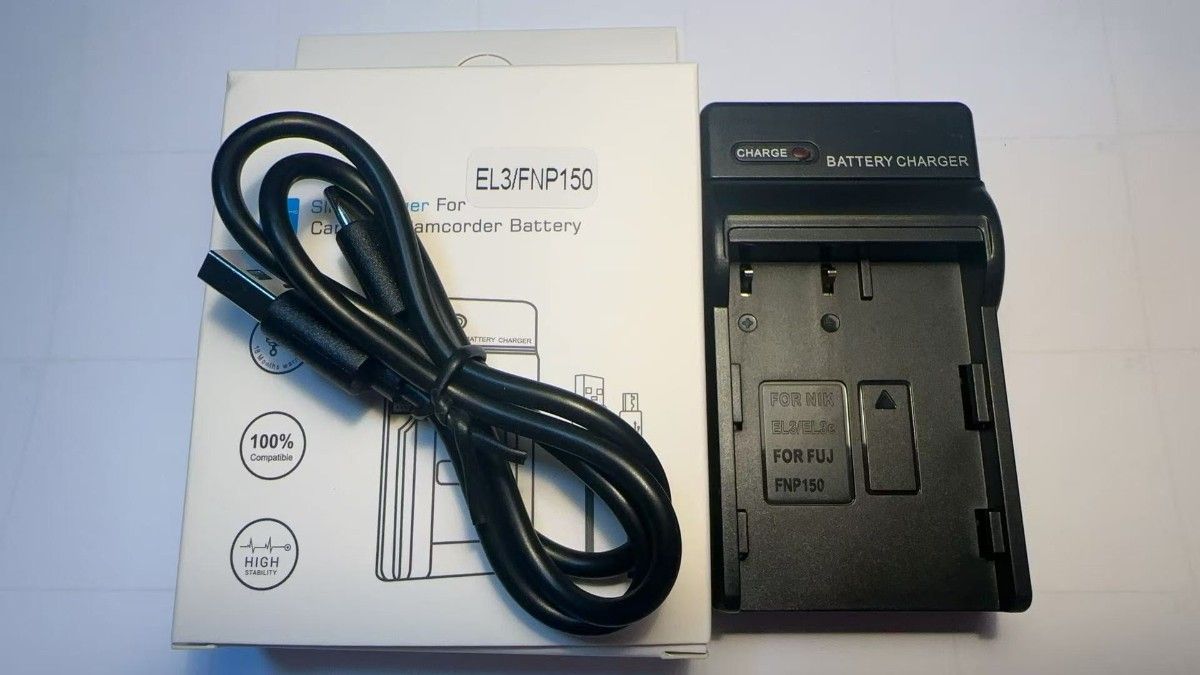 NIKON EN-EL3 /EN-EL3a/EN-EL3e 互換USB充電器