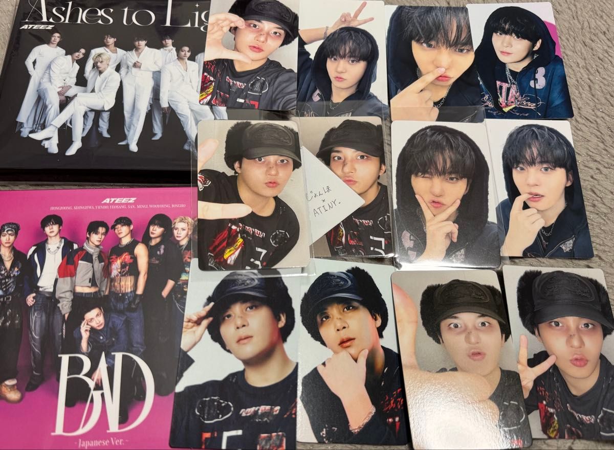 ATEEZ CD 收藏卡套装 Ashes to Light BAD 郑号锡