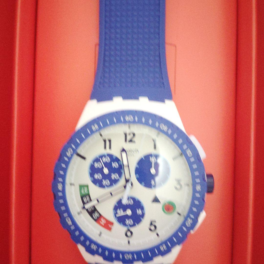 Swatch 计时码表 SUSM409 蓝色