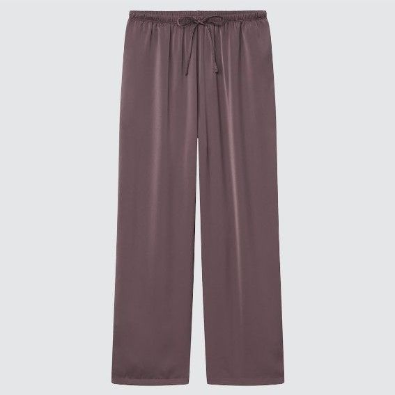 UNIQLO缎面花边直裤
