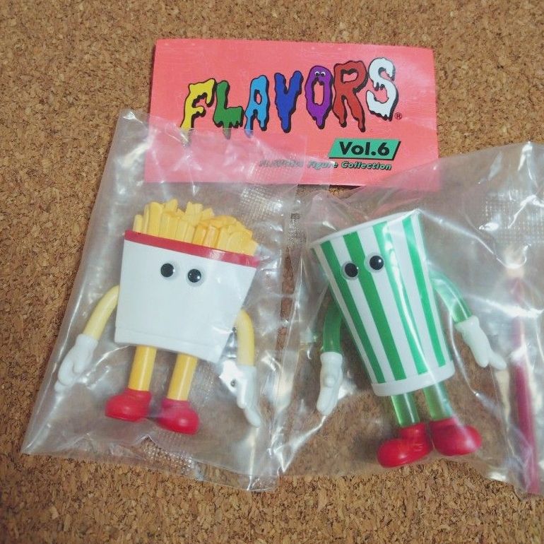 FLAVORS　 フィギュアコレクション　 Vol.6　 あげたてフライドポテト　メロンソーダ　KAIEDA  ガチャ　 ポテト