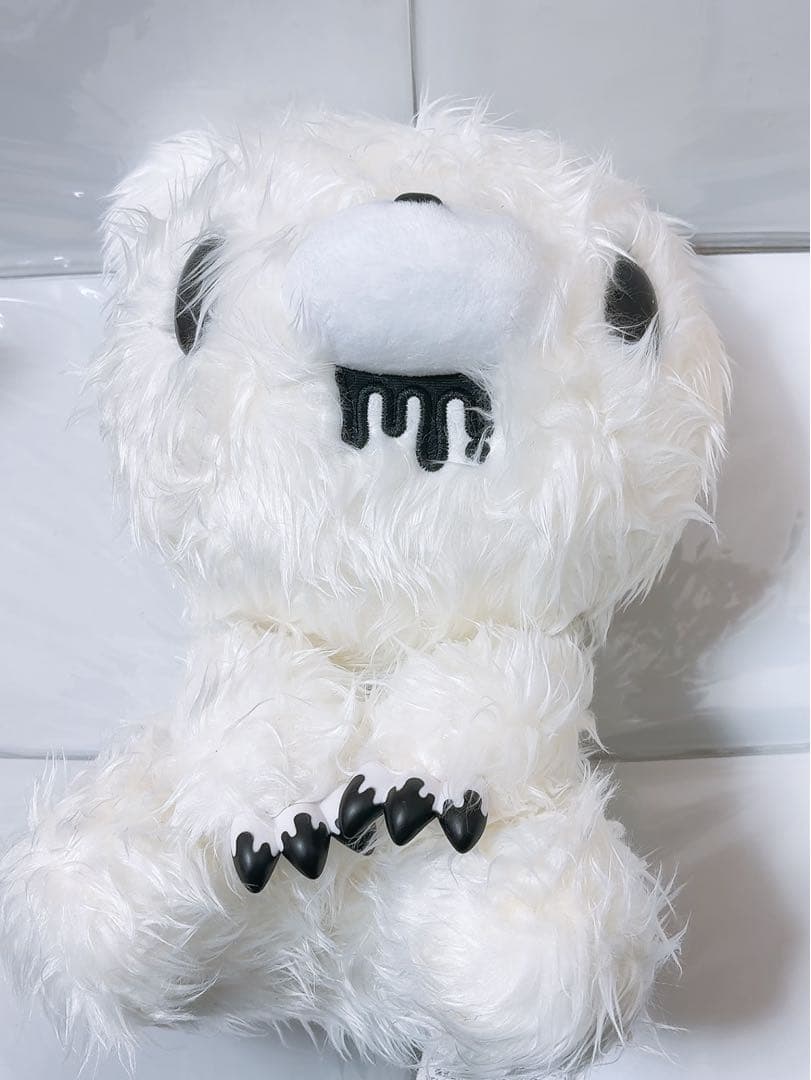 Chaxs GP No580 Mischievous Bear Grumy Plush Toy White