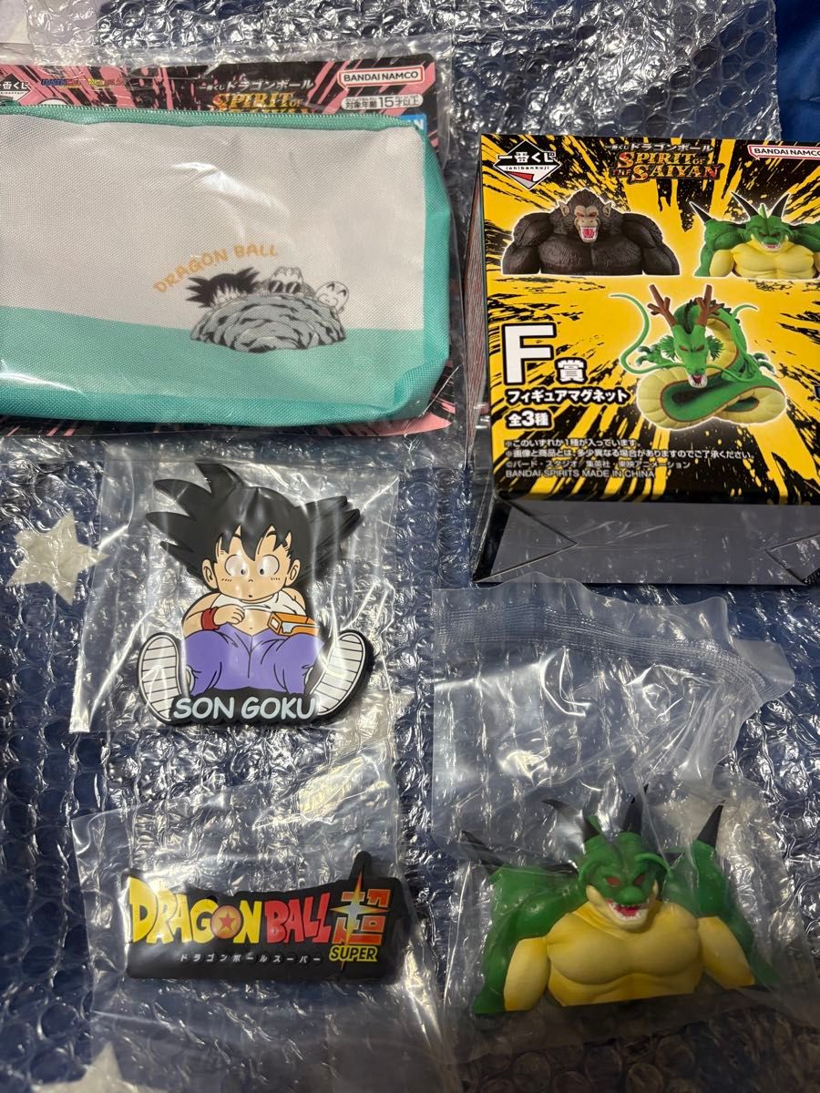Ichiban Kuji Dragon Ball SPIRIT OF THE SAIYAN Prize F Figure Magnet Pouch Bundle