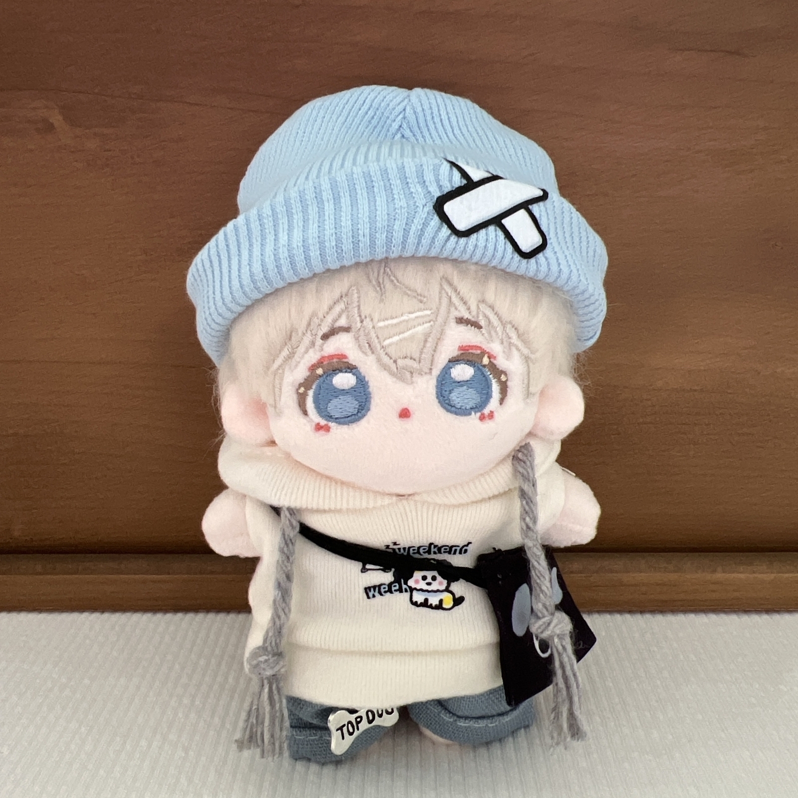 10cm 4点布娃娃布娃娃活推活换衣服针织帽拍