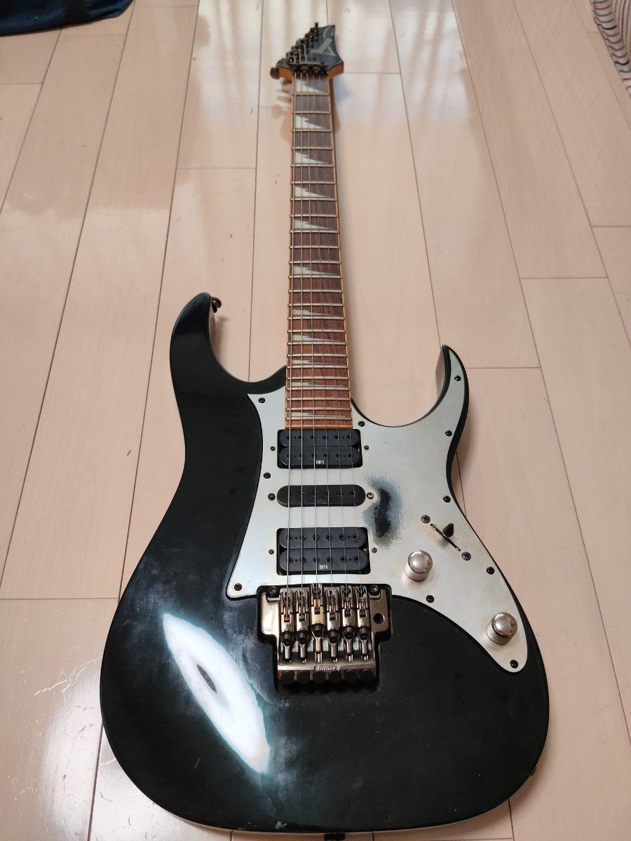 Ibanez RG350ex エレキギター ブラック ロック式トレモロ搭載 トレモロアーム欠品