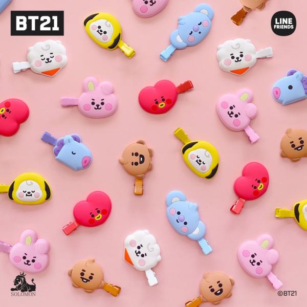 BTS防弹少年团BT21官方商品HAIR CLIP发夹刘海夹K-POP韩国
