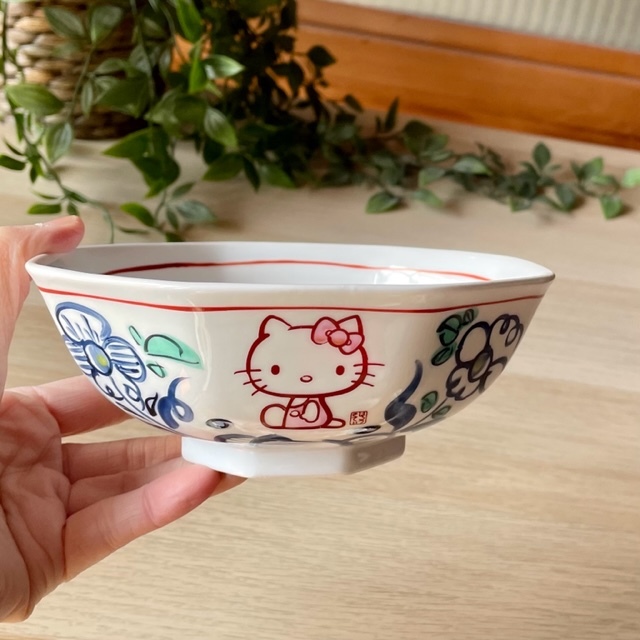 三丽鸥 “Hello Kitty” × 麦山窑八角15cm-Hello Kitty蓝