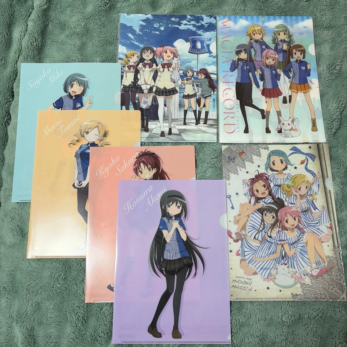 Puella Magi Madoka Magica: Magia Record Lawson Exclusive Clear File Set of 3 (2 packs with one file at the top right, 1 pack with one file at the bottom right)
