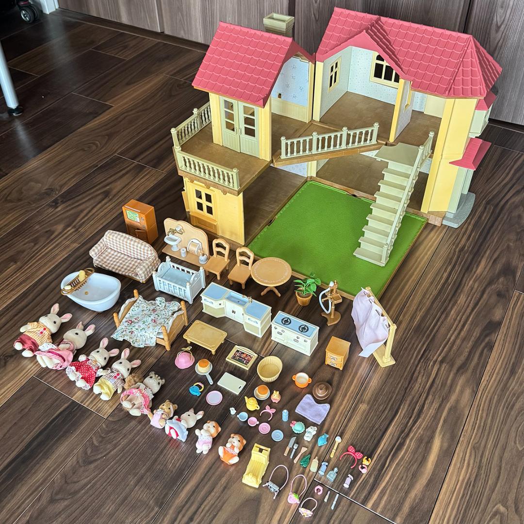 Sylvanian Families House Furniture Figures Large Set