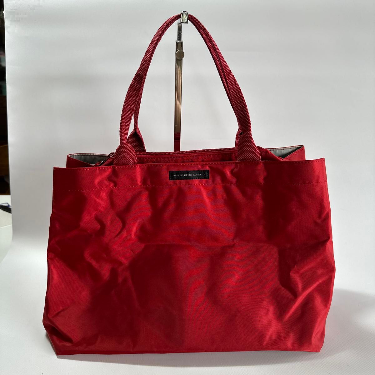 SCAZE KEITO SORELLA Nylon Tote Bag Red