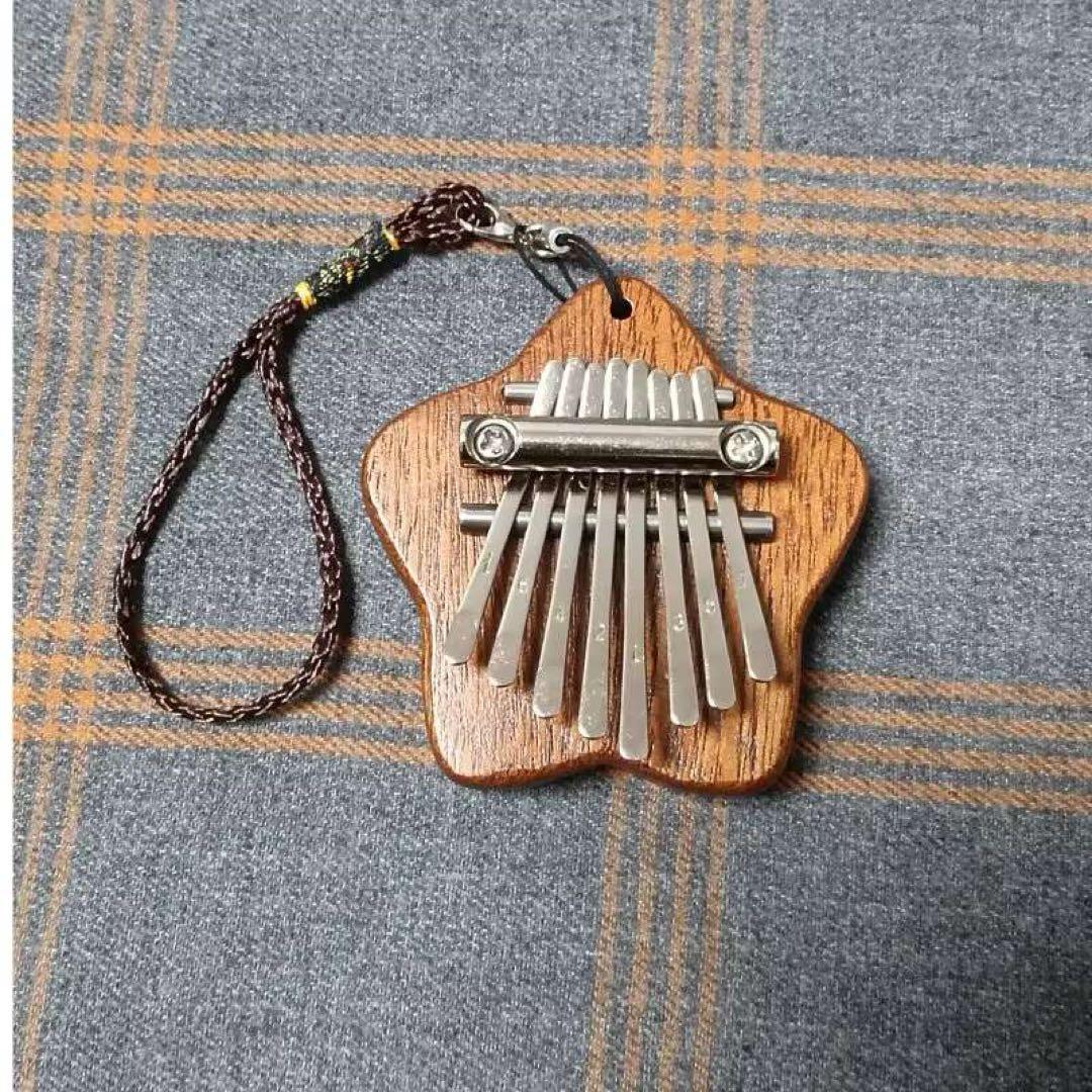 Star-shaped Mini Kalimba 8-Key with Strap