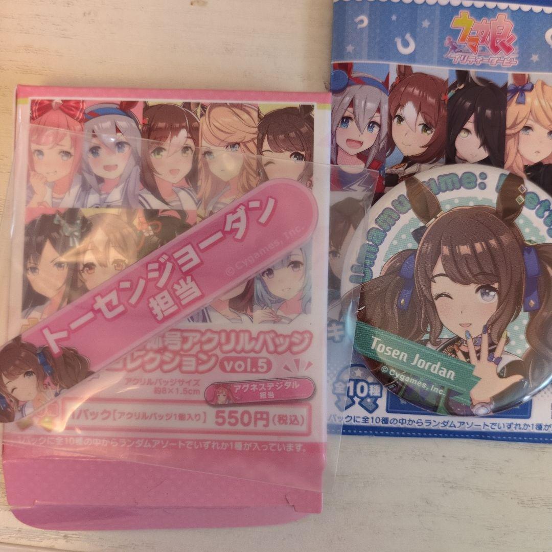 Uma Musume Tosen Jordan Can Badge, Character Title Acrylic Badge