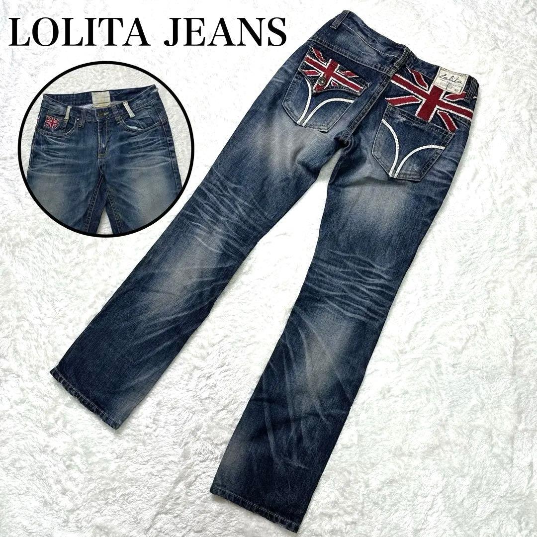 LOLITA JEANS 洛丽塔牛仔裤 英国国旗刺绣 牛仔布 29