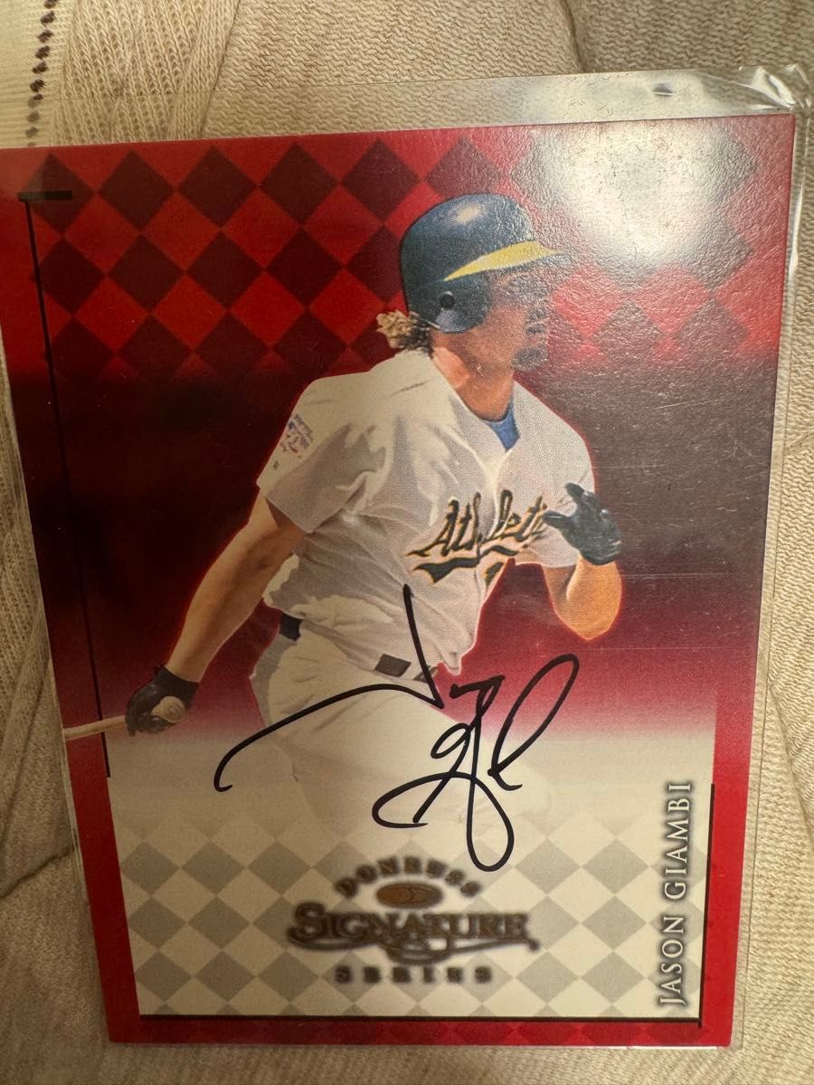 杰森·吉亚比 (Jason Giambi) 亲笔签名卡 Donruss Signature Series