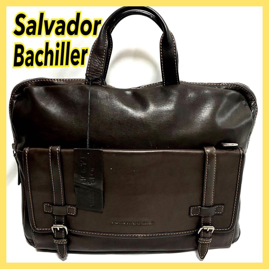 サルバドールバチレル ビジネスバッグ ブリーフケース レザー clam   ブラウン Salvador Bachiller メンズ