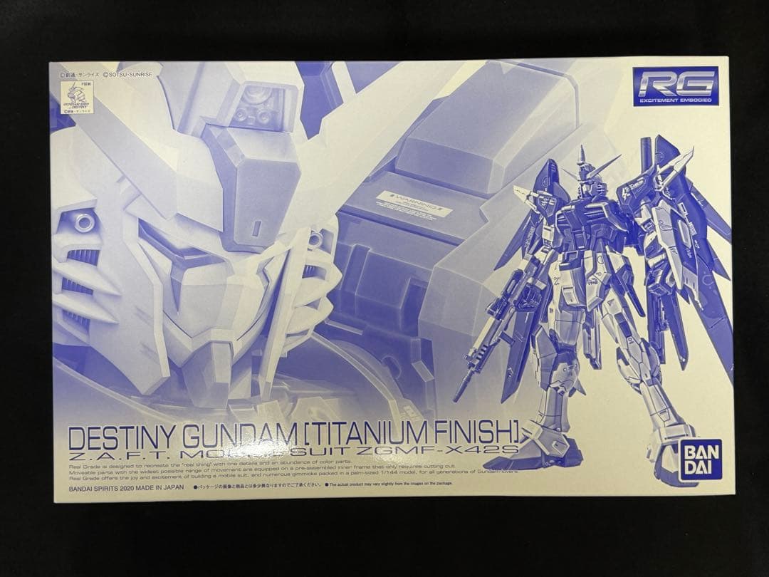 甘普拉rg1/144命运高达钛finish