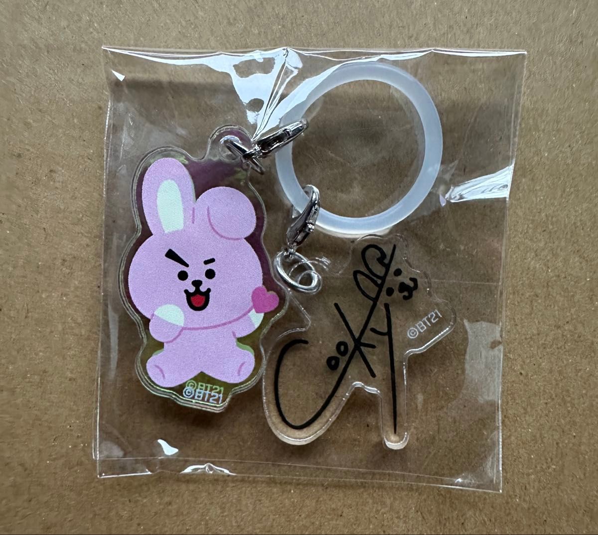 BT21 COOKY クッキー　リングチャーム めじるしアクセサリー　LINE FRIENDS 渋谷ストア　BTS ジョングク