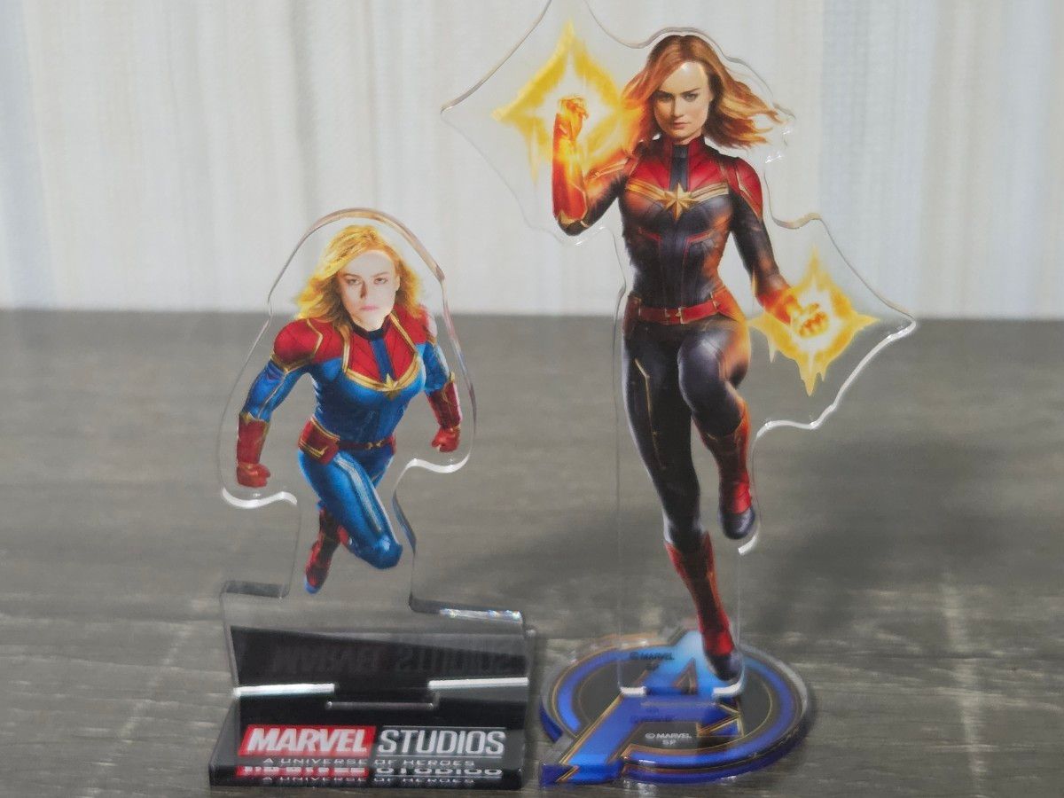 MARVEL Avengers Captain Marvel Acrylic Stand Set of 2