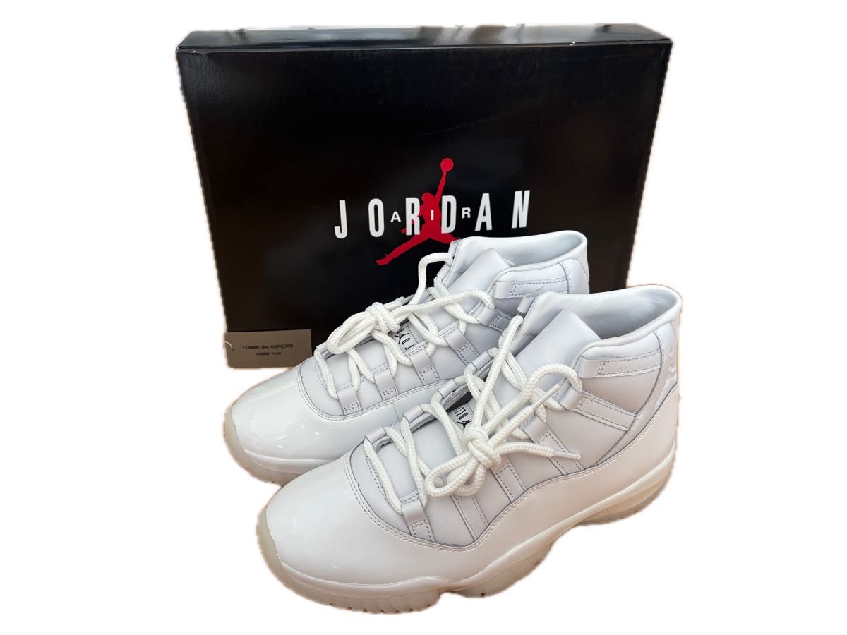 COMME des GARÇONS HOMME PLUS NIKE AIR JORDAN 11 RETRO 白色运动鞋 白 28码 新品 未使用