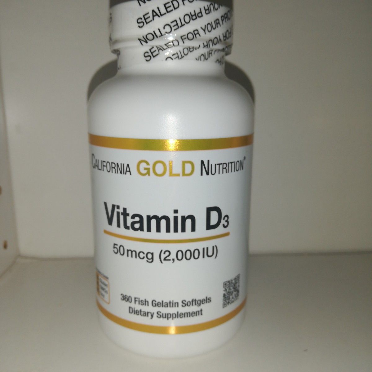 维生素D3 2000IU 50mcg 360粒 大容量 California Gold Nutrition