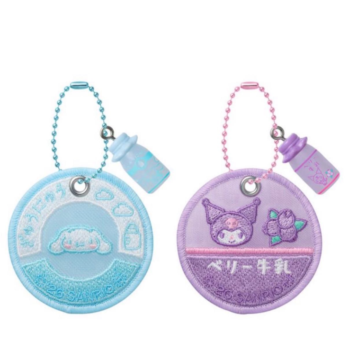 Milk Cap Sheer Charm: Kuromi, Berry Milk, Cinnamoroll, Sanrio