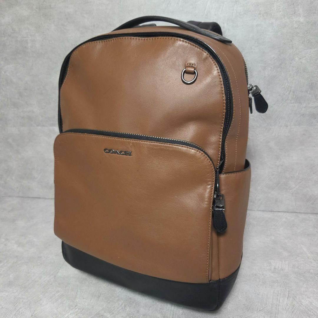 【COACH】グラハム/A4収納可/レザー リュック/茶色/ビジネス/GRAHAM BACKPACK/バックパック/デイパック
