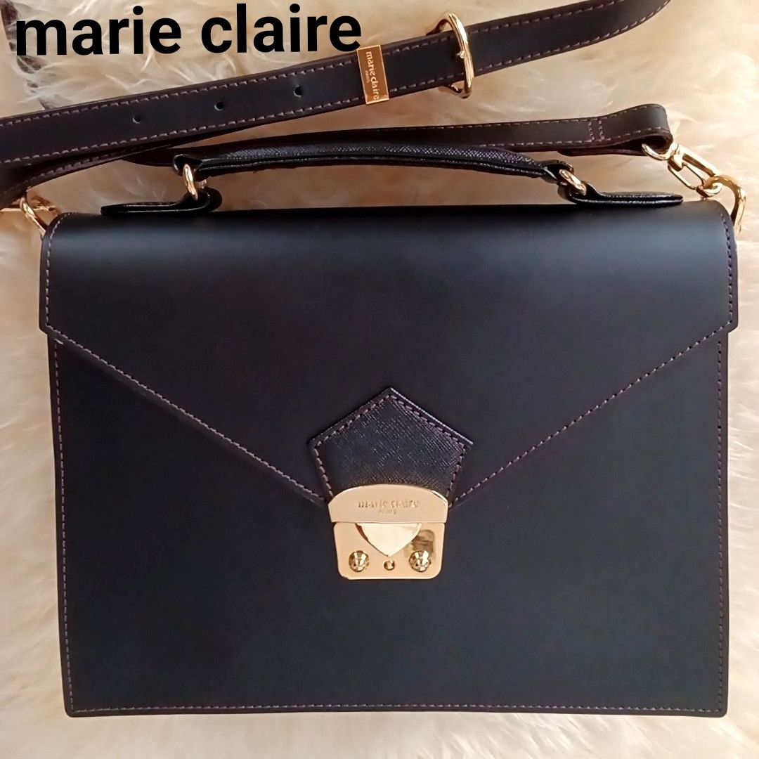marie claire マリクレール ショルダーバッグ ブラック 2way