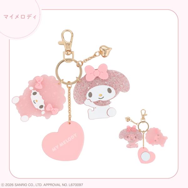 サンリオキャラクターズ ラメシリーズ ラメチャーム ＜ マイメロディ ＞ 全7種 粧美堂 shobido