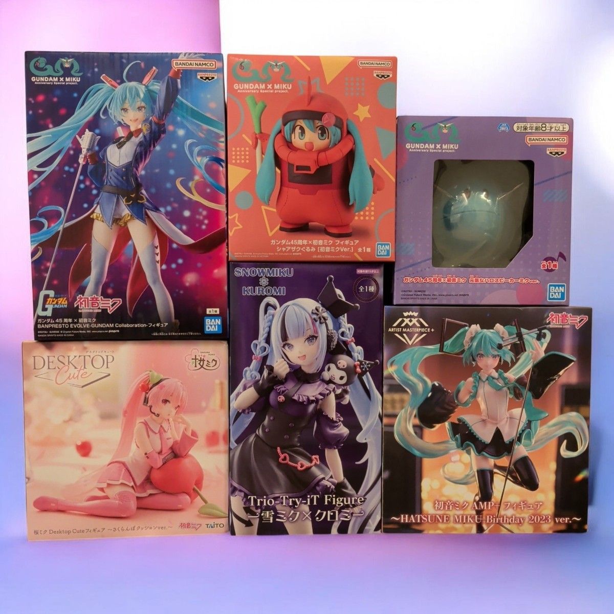 初音未来6点组合高达合作樱未来雪未来