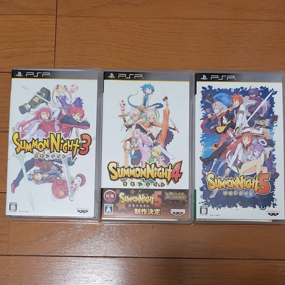 PSP Summon Night 3 Summon Night 4 Summon Night 5 3-Piece Set