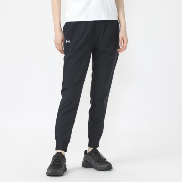 安德玛 女款交叉裤 UA Armour Sports 纺织面料长裤 1382727 001 运动服饰：黑色 UNDER ARMOUR