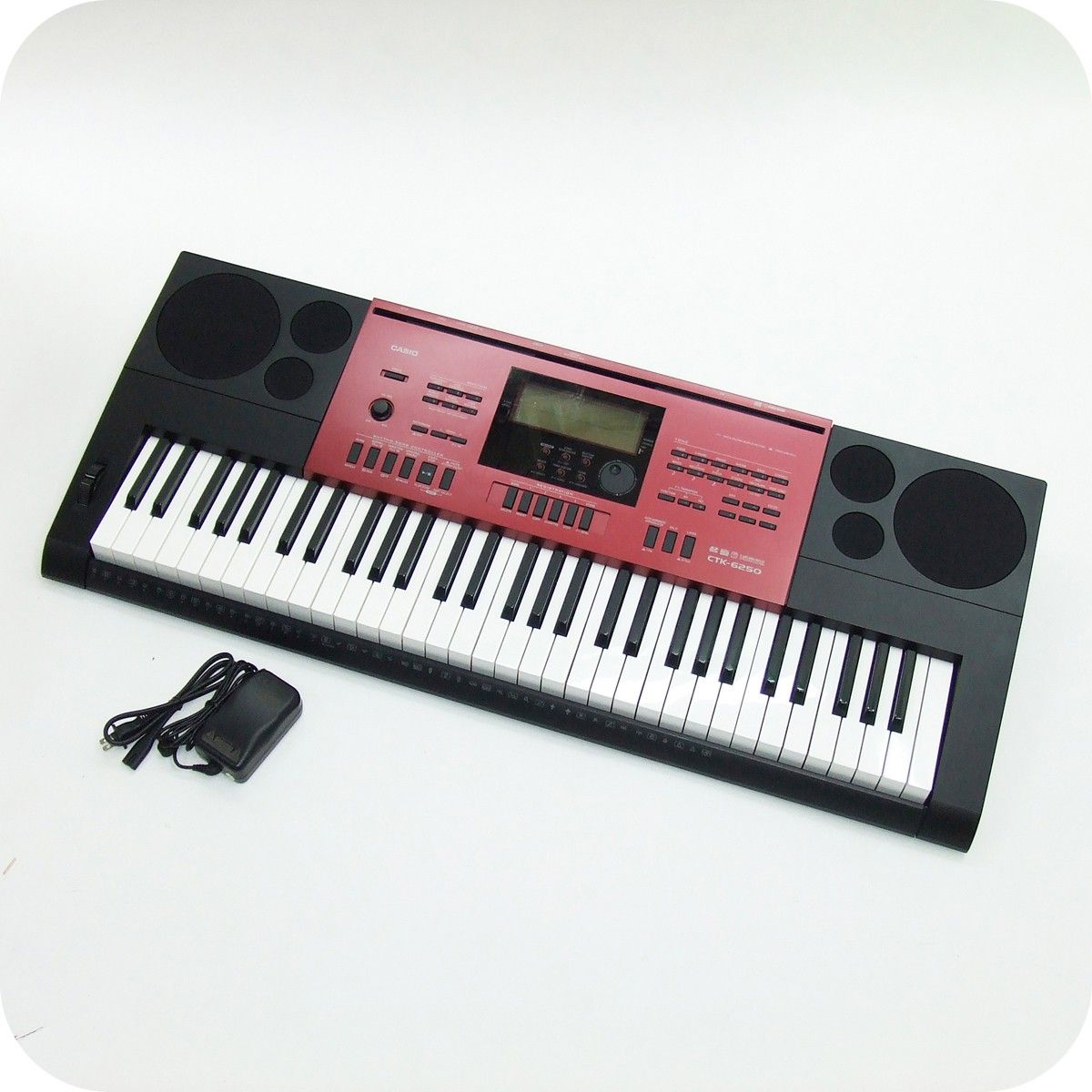 键盘CASIO卡西欧CTK-6250 61带钥匙AC适配器外壳