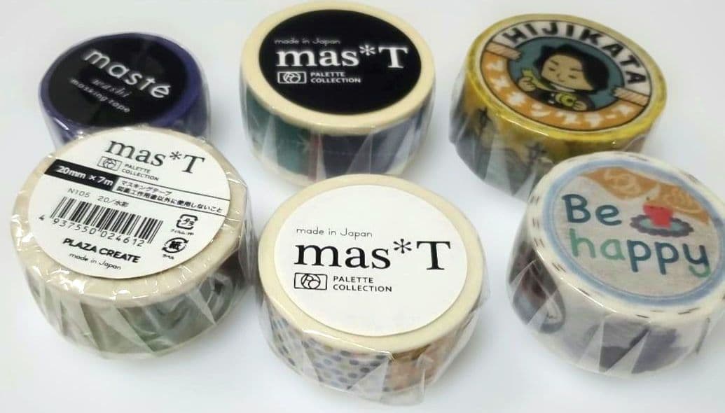 【新品・限量】遮蔽胶带6款套装 已停产 mas*T 地方特色款遮蔽胶带