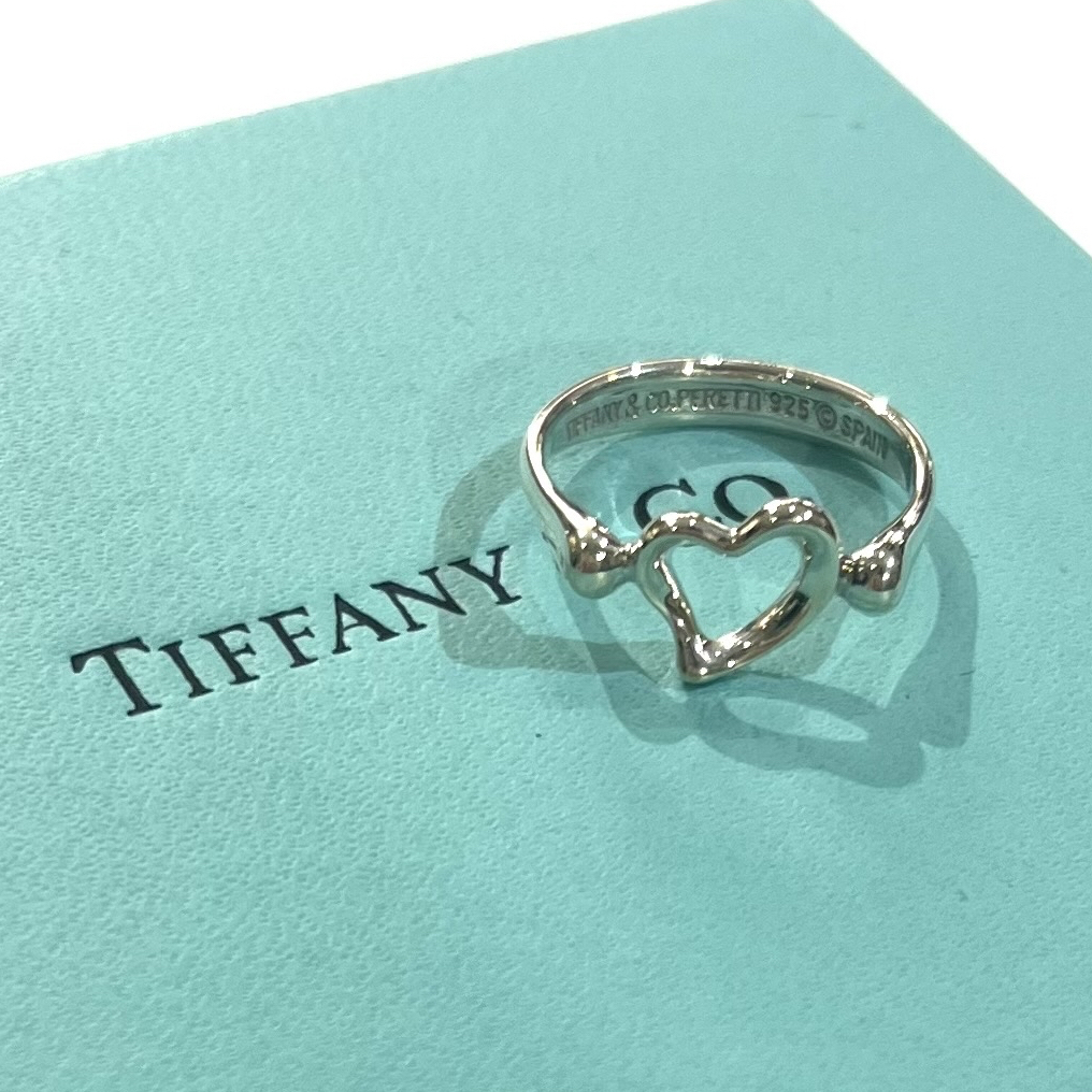 【TIFFANY&CO.】【10.5号】2143 Elsa Peretti Open Heart Ring Silver 925 / 西班牙制造 / 爱的象征 / 复古蒂芙尼 男士女士戒指古董对戒