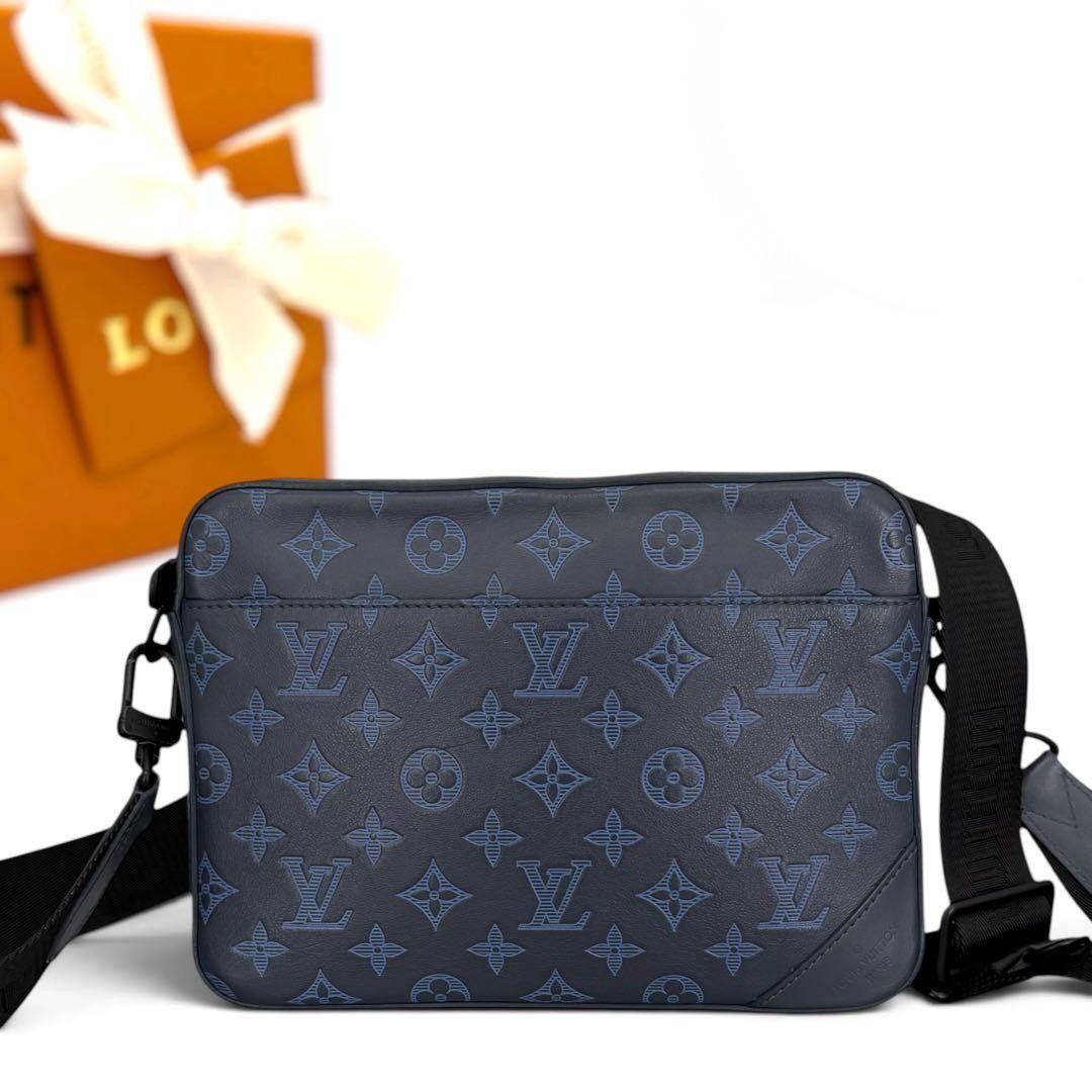 超極美品 ルイヴィトン モノグラム シャドウ デュオ メッセンジャーバッグ LOUIS VUITTON ショルダーバッグ