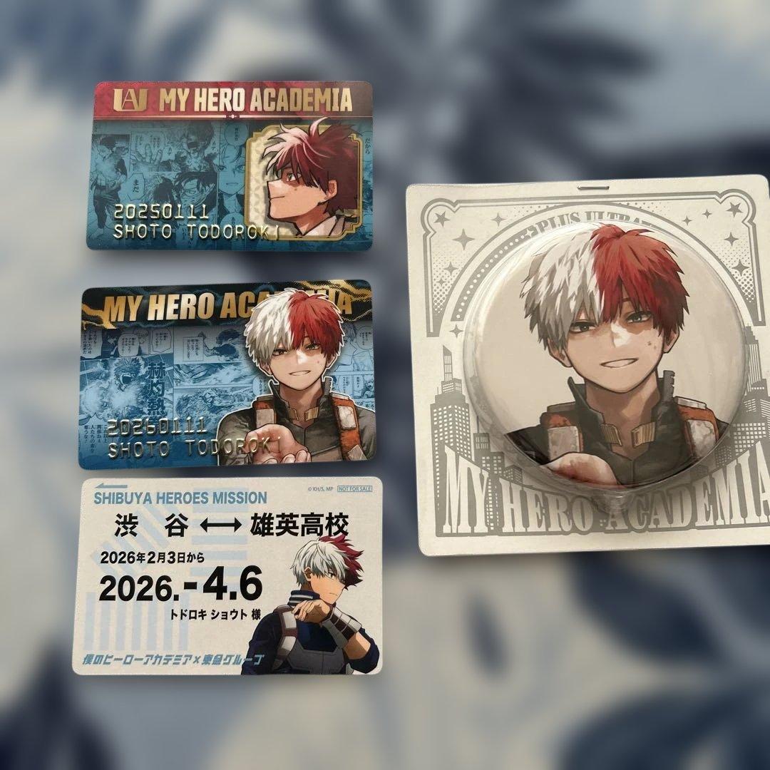 My Hero Academia: Shoto Todoroki Birthday Card & Can Badge Set ③