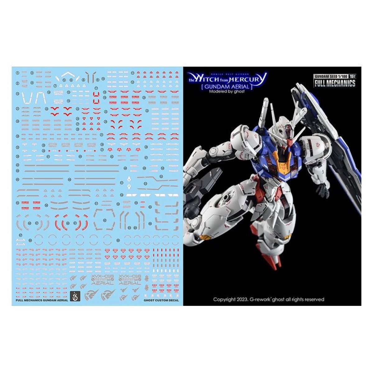 FM 1/100 水贴花贴纸 适用于其他品牌 高达 钢普拉 模型